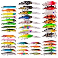 SET woblerov pre šťuky zubáča návnada 43ks 4-8g 4,5-10cm SET woblerov pre šťuky zubáča návnada 43ks 4-8g 4,5-10cm