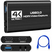 USB 3.0 4K HDMI 2 HDCP KARTA NA ZACHYTÁVANIE VIDEA