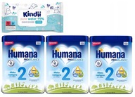 HUMANA 2 HMO NÁSLEDNÉ MLIEKO 6m+ 3x750g + Utierky