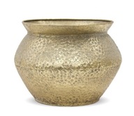 Zlatá krycia kovová váza kvetinový pohár z97