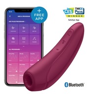 Satisfyer Curvy 1+ Rose Red vrátane Bluetooth a Ap Satisfyer Curvy 1+ Rose Red vrátane Bluetooth a Ap
