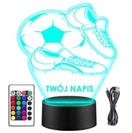 LED stolová nočná lampa FUTBAL FUTBAL KORKU 3D R14 + GRAVÍROVANIE MENA LED stolová nočná lampa FUTBAL FUTBAL KORKU 3D R14 + GRAVÍROVANIE MENA