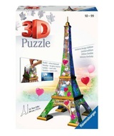 3D puzzle Eiffelova veža Love Edition