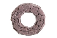 Čelenka s vločkovým vencom Dusty Pink Stones 30 cm