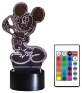 3D LED LAMPA MICKEY MINNIE MOUSE COLOR + USB DIAĽKOVÉ OVLÁDANIE 3D LED LAMPA MICKEY MINNIE MOUSE COLOR + USB DIAĽKOVÉ OVLÁDANIE