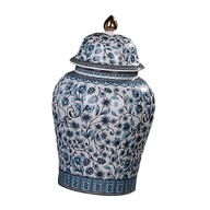 Čínska modro-biela porcelánová dóza Čínska modro-biela porcelánová dóza