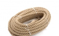 Ozdobné točené jutové lano, 12mm, 30m Ozdobné točené jutové lano, 12mm, 30m