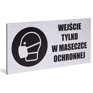 HLINÍKOVÁ TABUĽKA 20x10 VSTUPNÁ MASKA OCHRANNÁ HLINÍKOVÁ TABUĽKA 20x10 VSTUPNÁ MASKA OCHRANNÁ