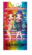 Plážová osuška na bazén 70x140 bábiky Rainbow High, farebné pre dievčatká Plážová osuška na bazén 70x140 bábiky Rainbow High, farebné pre dievčatká