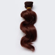 MAHOGANY - Vlnité 15cm - Vlasy bábiky MAHOGANY - Vlnité 15cm - Vlasy bábiky