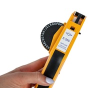 Etiketovací stroj na razenie etikiet MOTEX E505, žltý, 6 a 9 mm