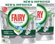 Fairy Platinum kapsule do umývačky riadu 3v1 2 x 64 ks