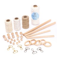 De Luxe Macrama Set 39 El Cotton String De Luxe Macrama Set 39 El Cotton String