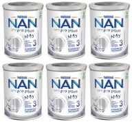 6x NAN 3 Optipro Plus upravené mlieko 800g 6x NAN 3 Optipro Plus upravené mlieko 800g