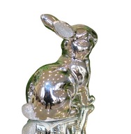 Strieborný zajac veľkonočné perlové uši H12.5