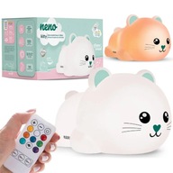 NENO KITTY BEZDRÔTOVÁ SILIKÓNOVÁ NOČNÁ LAMPA PRE DETI KITT CAT NENO KITTY BEZDRÔTOVÁ SILIKÓNOVÁ NOČNÁ LAMPA PRE DETI KITT CAT