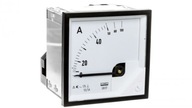 Analógový doskový ampérmeter 50/100A pre transformátor 50/5A 72x72mm IP50 Analógový doskový ampérmeter 50/100A pre transformátor 50/5A 72x72mm IP50