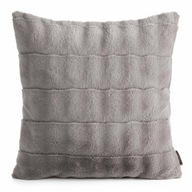 Jasiek RABID obliečka na vankúš 45x45, glamour kožušina, pruhy, tmavá béžová