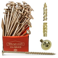 WKRĘT-MET STAVEBNÉ SKRUTY 8x200 TORX 50 ks WKRĘT-MET STAVEBNÉ SKRUTY 8x200 TORX 50 ks