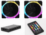 SET RGB OVLÁDAČ + DIAĽKOVÝ OVLÁDAČ + 2 RGB VENTILÁTORY SET RGB OVLÁDAČ + DIAĽKOVÝ OVLÁDAČ + 2 RGB VENTILÁTORY