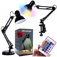 STMÍVATEĽNÁ LED RGB+BIELA RETRO LAMPA NA KRESLENIE STMÍVATEĽNÁ LED RGB+BIELA RETRO LAMPA NA KRESLENIE