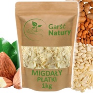 Čerstvé mandľové lupienky 1000 g Vločky krájané mandle NON-GMO 1 kg Čerstvé mandľové lupienky 1000 g Vločky krájané mandle NON-GMO 1 kg