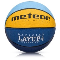 Basketbal Meteor Layup 4 modrá/žltá/modrá