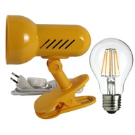 Lampa na školský stôl s klipom E27 + LED žiarovka Lampa na školský stôl s klipom E27 + LED žiarovka