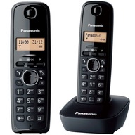 Bezdrôtový pevný telefón Panasonic KX-TG1611, čierny