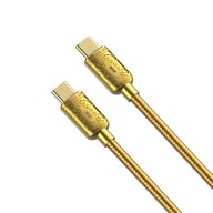 XO kábel NB-Q217B PD USB-C - USB-C 1.0m 60W zlatý XO kábel NB-Q217B PD USB-C - USB-C 1.0m 60W zlatý