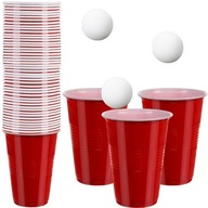 SET RED PARTY HRNÍČKY BEER PONG HRA SET RED PARTY HRNÍČKY BEER PONG HRA