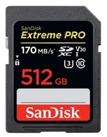 512 GB SANDISK SD SDXC EXTREME PRO 170 MB/S TRIEDA 10