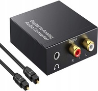 TOSLINK KOAXIÁLNY OPTICKÝ KONVERTOR 2x CINCH RCA 66 TOSLINK KOAXIÁLNY OPTICKÝ KONVERTOR 2x CINCH RCA 66