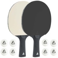 Súprava stolnotenisových rakiet a loptičiek JOOLA Black White Súprava stolnotenisových rakiet a loptičiek JOOLA Black White