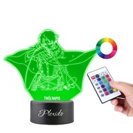Stolová lampa LED socha Attack na Titan Levi Stolová lampa LED socha Attack na Titan Levi