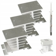 3X HLINÍKOVÝ CHLADIČ PRE SSR RELÉ 40A 25A 10A AC DA AA DD + PASTA 3X HLINÍKOVÝ CHLADIČ PRE SSR RELÉ 40A 25A 10A AC DA AA DD + PASTA