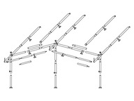 Rúrkový rám predsiene 905-1155cm Oceľ R. 11-20 Rúrkový rám predsiene 905-1155cm Oceľ R. 11-20