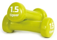 Vinylové činky 2 x 1,5 kg tiguar (olivový) Vinylové činky 2 x 1,5 kg tiguar (olivový)