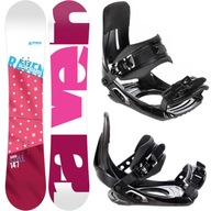 Snowboard RAVEN Style Pink 147cm + viazanie MP180