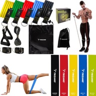 SET ODPOROVÝCH NÁVODÍK NA CVIČENIE MINI BAND Fitness Gumičky + držadlá SET ODPOROVÝCH NÁVODÍK NA CVIČENIE MINI BAND Fitness Gumičky + držadlá