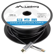 100m HDMI kábel Lanberg v2.0 Premium High optický 100m HDMI kábel Lanberg v2.0 Premium High optický