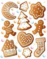 Nažehľovacie obtlačky na detské tričká Gingerbread Cookies Nažehľovacie obtlačky na detské tričká Gingerbread Cookies
