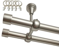 DVOJSTROPOVÁ ZÁCONOVÁ TYČ, STRIEBORNÁ, 19mm/140cm DVOJSTROPOVÁ ZÁCONOVÁ TYČ, STRIEBORNÁ, 19mm/140cm