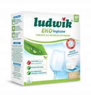 Ludwik ekologické tablety do umývačky riadu All in One 80 ks. Ludwik ekologické tablety do umývačky riadu All in One 80 ks.