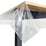 Priehľadná ochranná fólia chrániaca stôl, vyrobená na mieru, 200x140cm