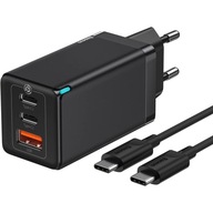 BASEUS RÝCHLA USB SIEŤOVÁ NABÍJAČKA 2x USB-C VÝKONNÝ ZDROJ 65W PD QC GaN5 BASEUS RÝCHLA USB SIEŤOVÁ NABÍJAČKA 2x USB-C VÝKONNÝ ZDROJ 65W PD QC GaN5