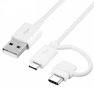 Originálny microUSB+USB-C kábel Samsung EP-DG930DW Originálny microUSB+USB-C kábel Samsung EP-DG930DW