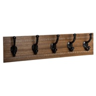 NÁstenný VEŠIAK s 5 háčikmi na bundy 49x14 NÁstenný VEŠIAK s 5 háčikmi na bundy 49x14