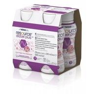 RESOURCE Diabet Plus Tekutá jahodová príchuť 4x200ml RESOURCE Diabet Plus Tekutá jahodová príchuť 4x200ml