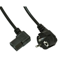 Akyga AK-PC-12A CEE 7/7 - IEC C13 napájací kábel uhlový 250V 10A 3m Akyga AK-PC-12A CEE 7/7 - IEC C13 napájací kábel uhlový 250V 10A 3m